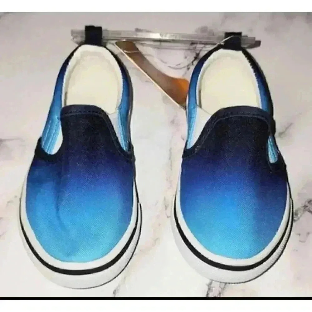 Gymboree Toddler Boys Size 5 Blue Slip On Shoes NWT